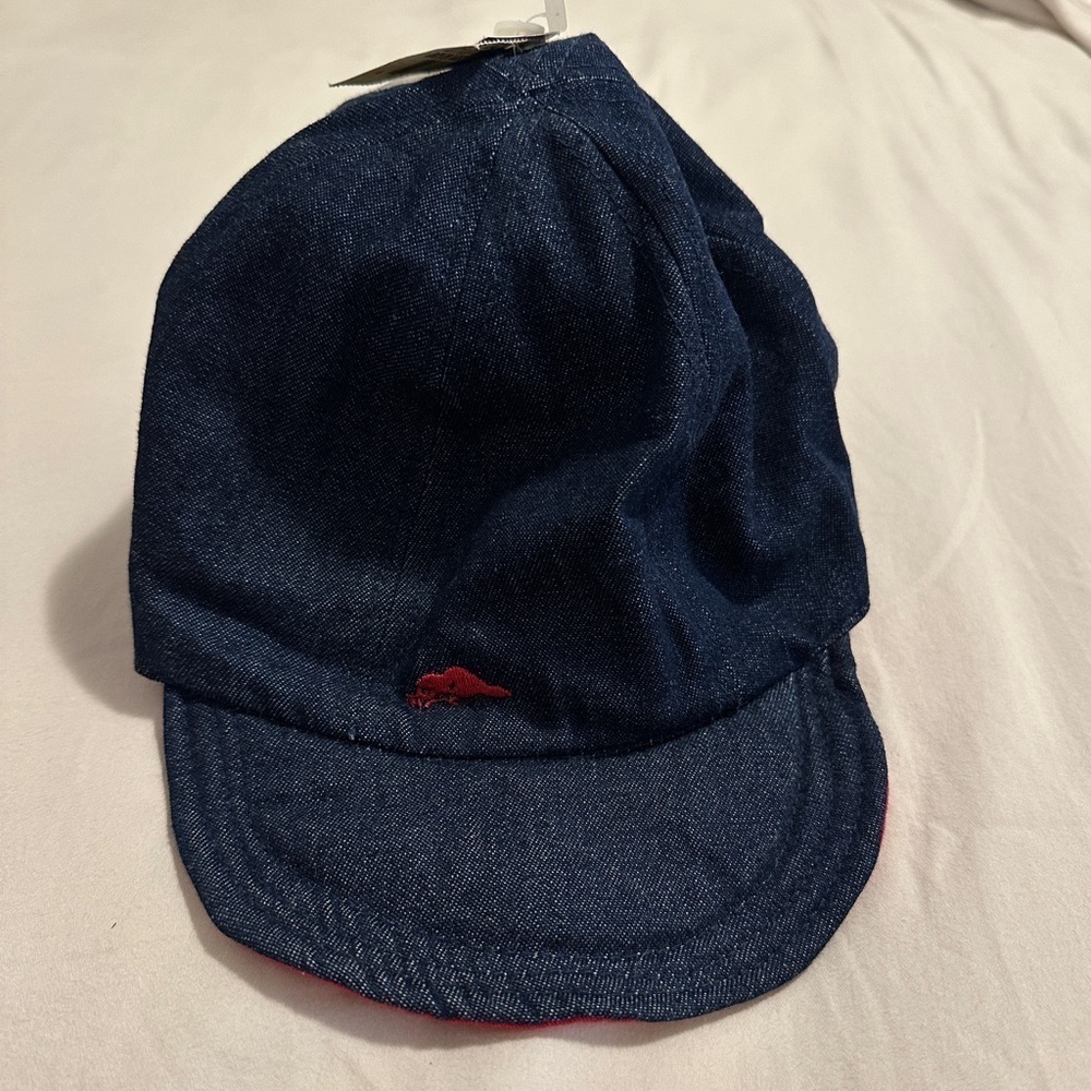 Vintage Roots Toddler Reversible Denim Red Baseball Cap Hat Size L/XL